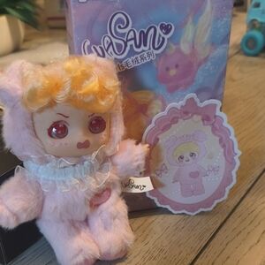Cute Pink Plush Doll with Box